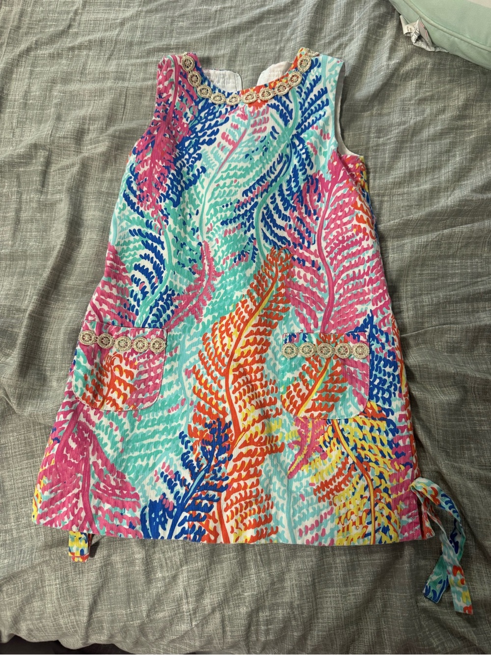 Colorful Tropical Print Shift Dress - Multicolor